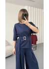 Laure Kuşaklı Takım - Lacivert