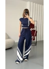 Petra Şeritli Eşofman Takım - Lacivert
