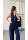 Venetta Yelekli Takım - Lacivert