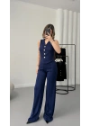 Venetta Yelekli Takım - Lacivert