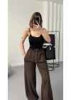 Bella Salaş Pantolon - Kahve