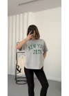 NY Baskılı Tshirt - Gri