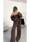 Sue Üçlü Takım - Kahve