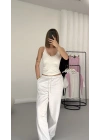 Emory İp Askılı Crop - Beyaz