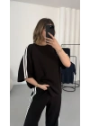 Breela Şeritli Takım - Siyah