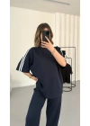 Breela Şeritli Takım - Lacivert