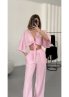 Darcy Bağlamalı Takım - Pembe