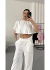 Cleo Salaş Takım - Beyaz