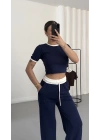 Perla Biyeli Takım - Lacivert