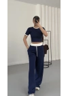 Perla Biyeli Takım - Lacivert