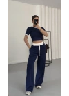 Perla Biyeli Takım - Lacivert