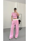 Perla Biyeli Takım - Pembe