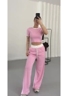 Perla Biyeli Takım - Pembe