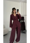 Loren Ceket Takım - Bordo