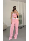 Ella Straplez Takım - Pembe