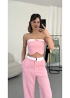 Ella Straplez Takım - Pembe