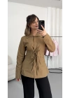 Debby Bağcıklı Gömlek - Haki