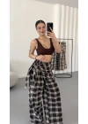 Chelsea Bağlamalı Pantolon - Kahve