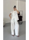 Edna Poplin Takım - Beyaz