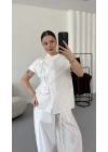 Edna Poplin Takım - Beyaz