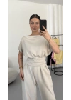 Ines Salaş Takım - Bej