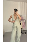 Frida Yelekli Takım - Mint Yeşili