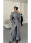 Slyvia Hırkalı Takım - Gri