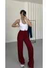 Vera Bürümcük Pantolon - Bordo