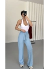 Vera Bürümcük Pantolon - Mavi
