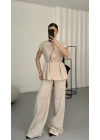 Margot Yelekli Takım - Bej