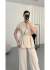Margot Yelekli Takım - Bej
