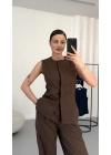 Stella Keten Takım - Kahve