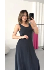 Ashley Salaş Elbise - Antrasit