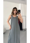 Ashley Salaş Elbise - Gri