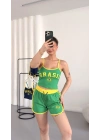 Şortlu Brasil Takım - Yeşil