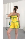Şortlu Brasil Takım - Sarı