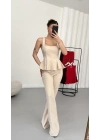 Larissa Volanlı Takım - Bej