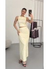 Carina Puantiyeli Takım - Sarı