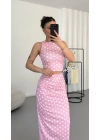 Carina Puantiyeli Takım - Pembe