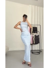 Carina Puantiyeli Takım - Bebe Mavi