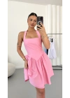 Ada Mini Poplin Elbise - Pembe