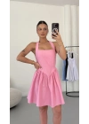 Ada Mini Poplin Elbise - Pembe
