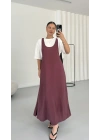 Agnes İkili Elbise Takım - Bordo