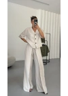 Alda Gömlek Takım - Bej