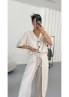 Alda Gömlek Takım - Bej