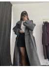 Alice Tasarım Trençkot - Gri