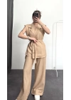 Alice Yelekli Takım - Bej