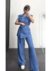 Alice Yelekli Takım - Mavi