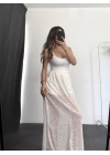 Alya Dantel Etek - Beyaz