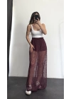 Alya Dantel Etek - Bordo